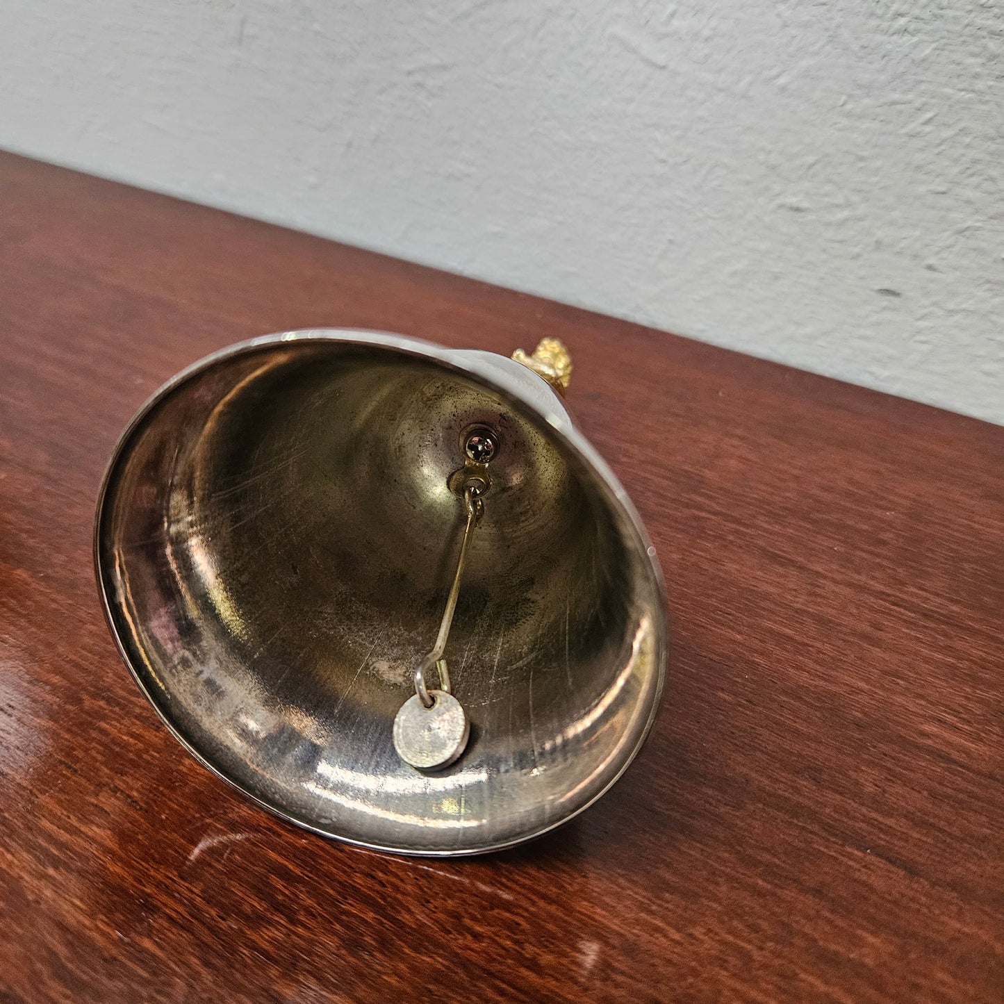 Small Vintage Bell Featuring Angel