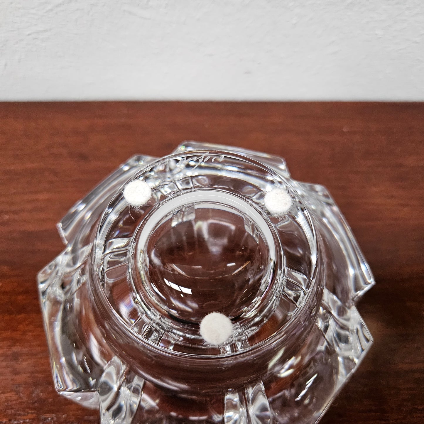 Orrefors "Corona" by Lars Hellsten Crystal Bowl