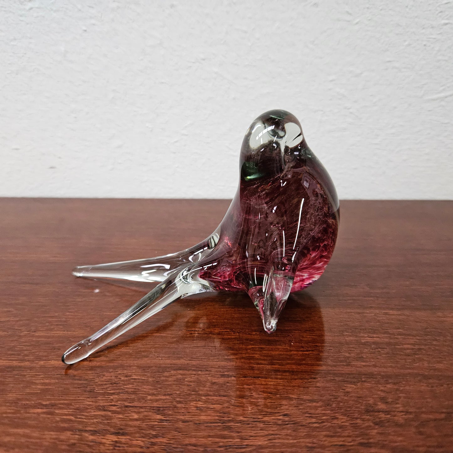 Charming Art Glass Swallow