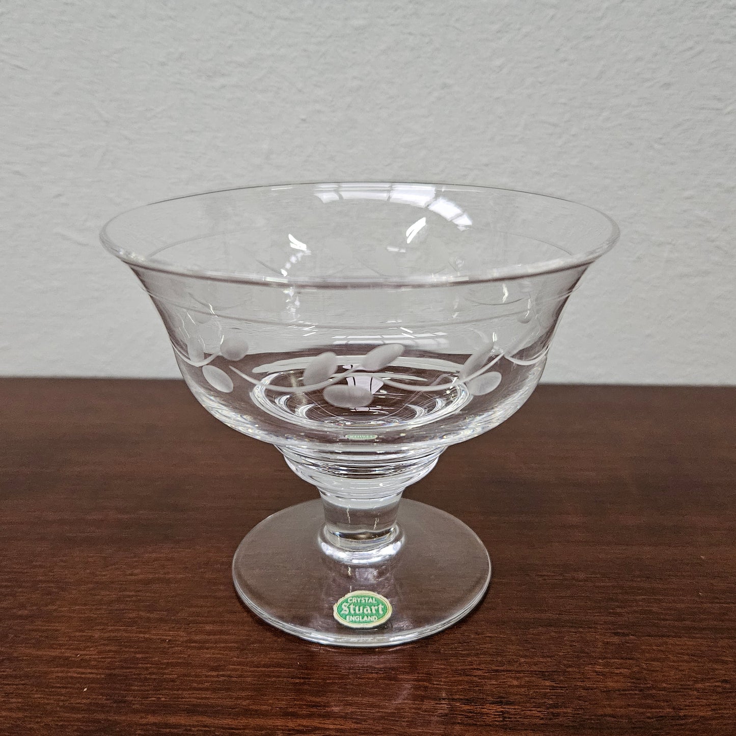 Vintage Set of Six Stuart Crystal Sweet Bowls
