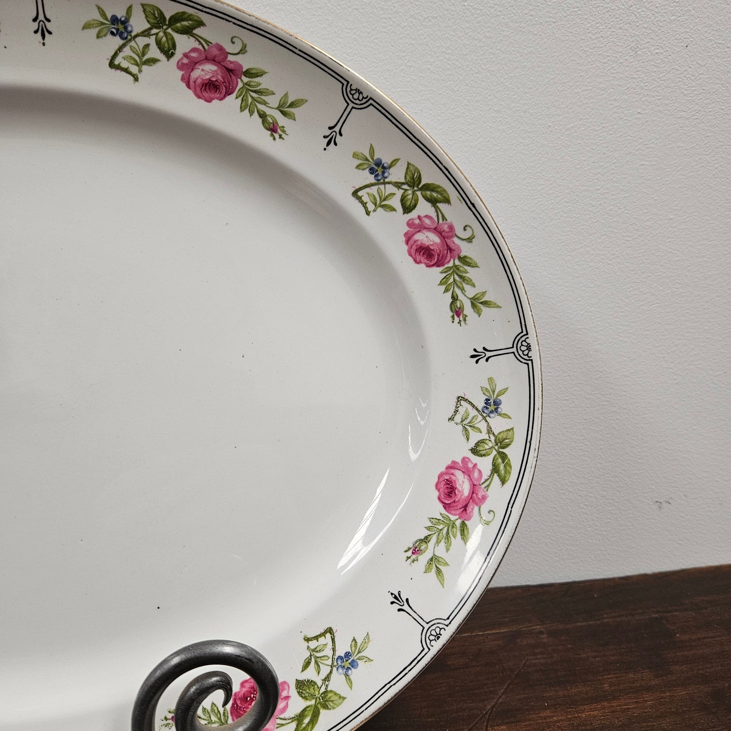Antique Serving Plate Losol Ware Keeling Co Burslem England