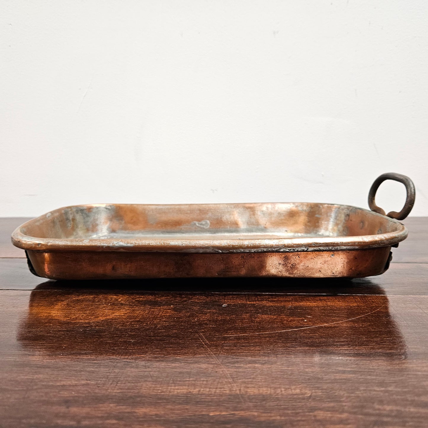 Antique Copper Rectangle Pan