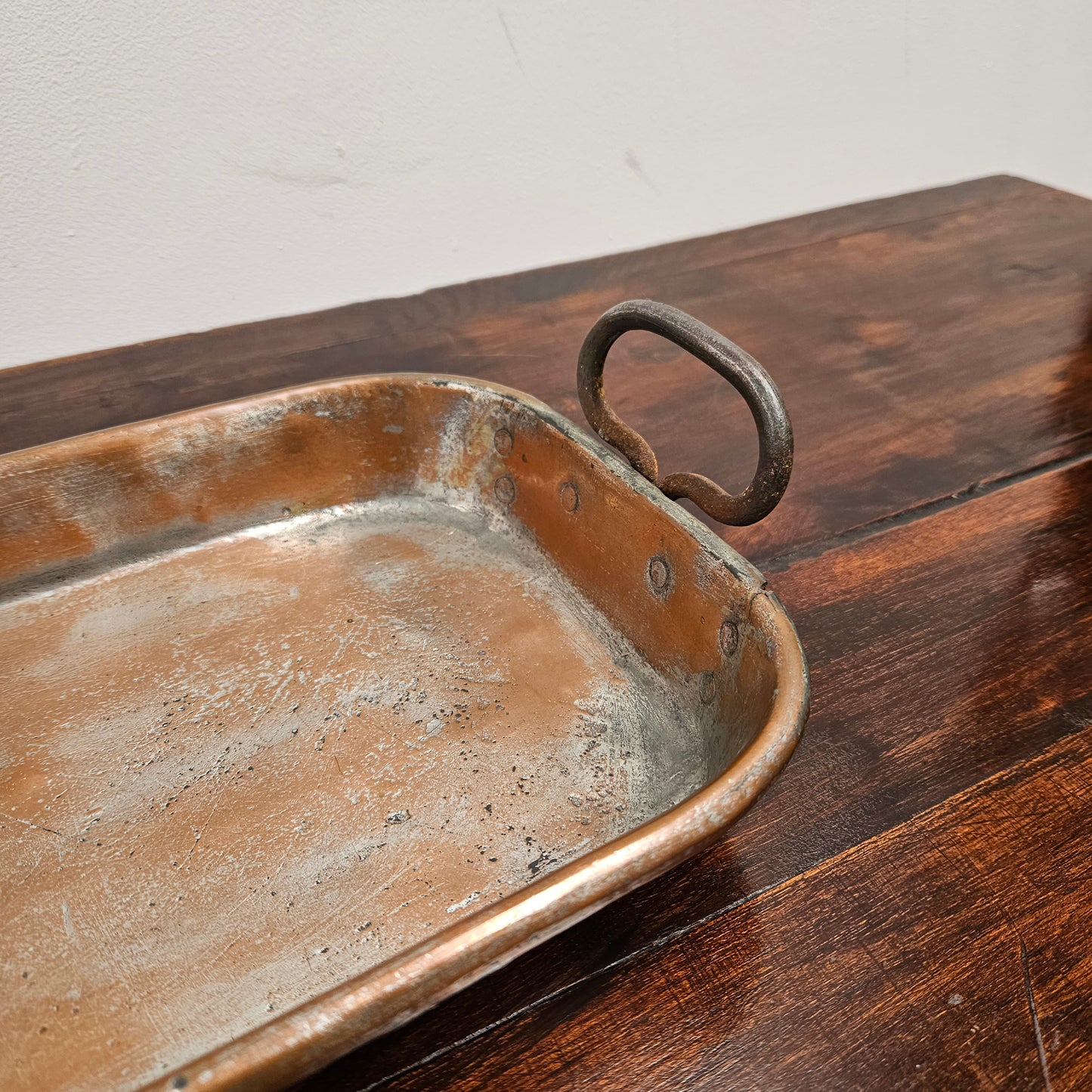 Antique Copper Rectangle Pan