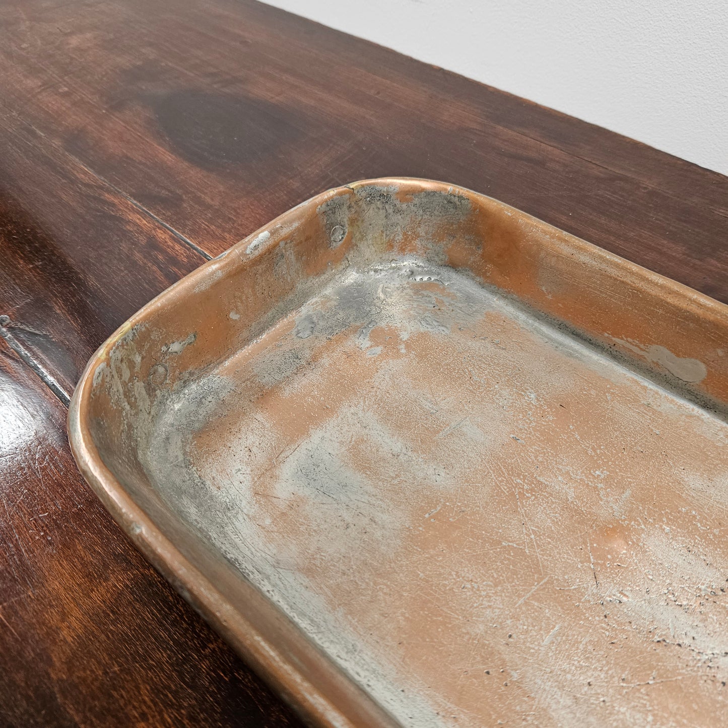 Antique Copper Rectangle Pan