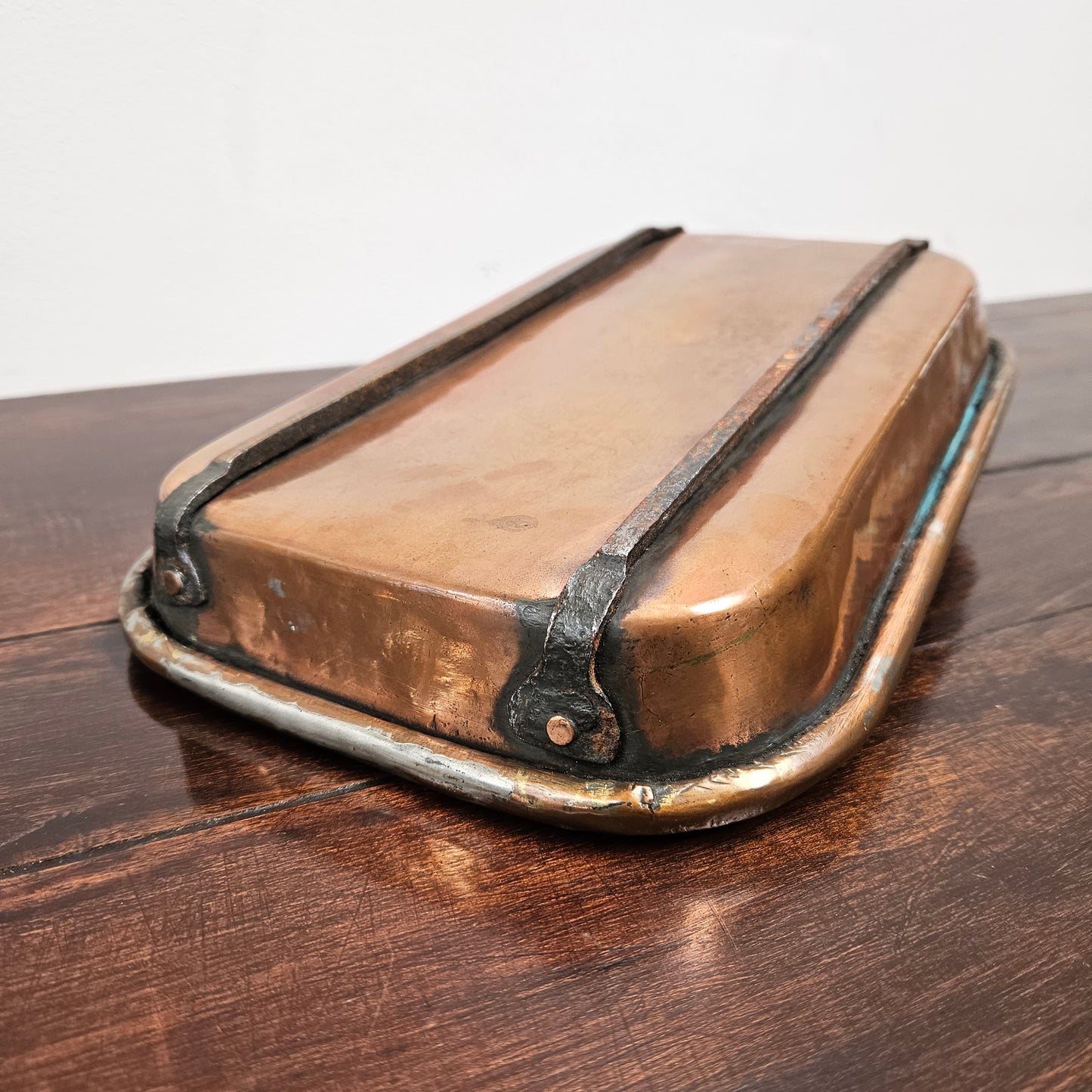 Antique Copper Rectangle Pan