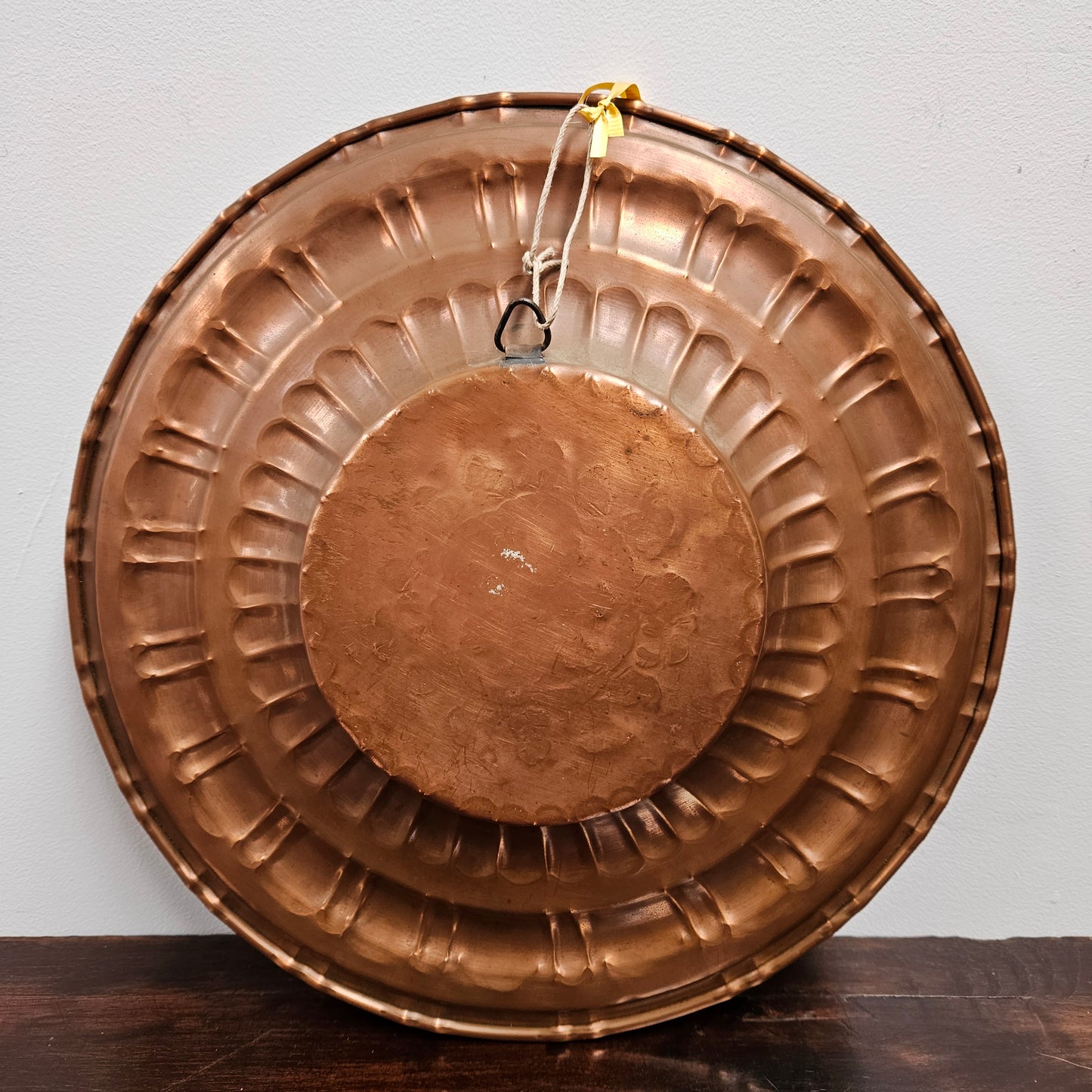 Antique Copper Repousse Worked Charger Plate