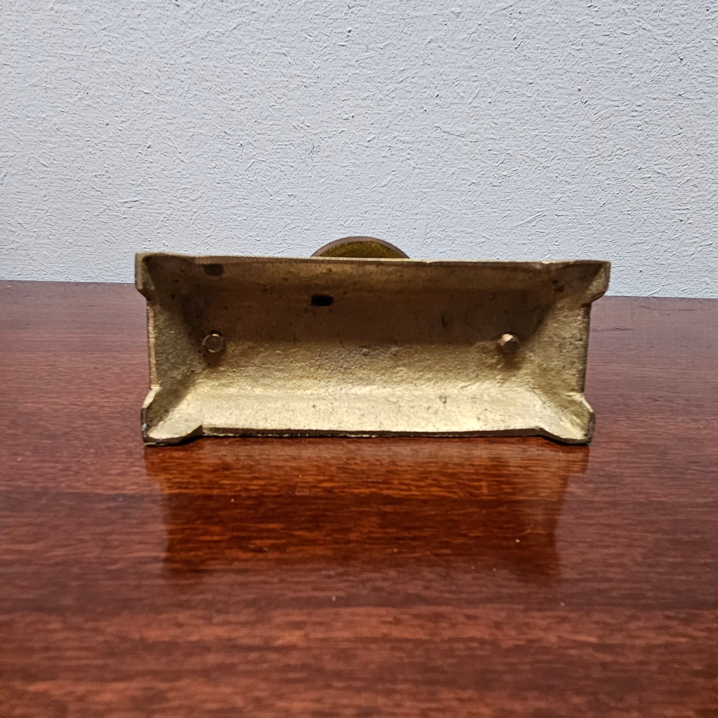 Antique Brass Bell on Stand With Gong