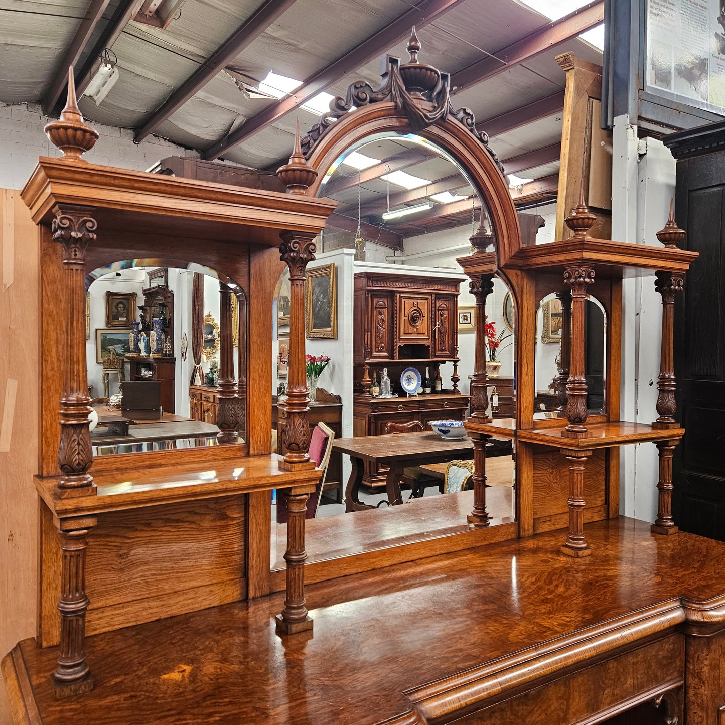 Stunning Pollard Oak Mid Victorian Sideboard of Pleasing Proportions