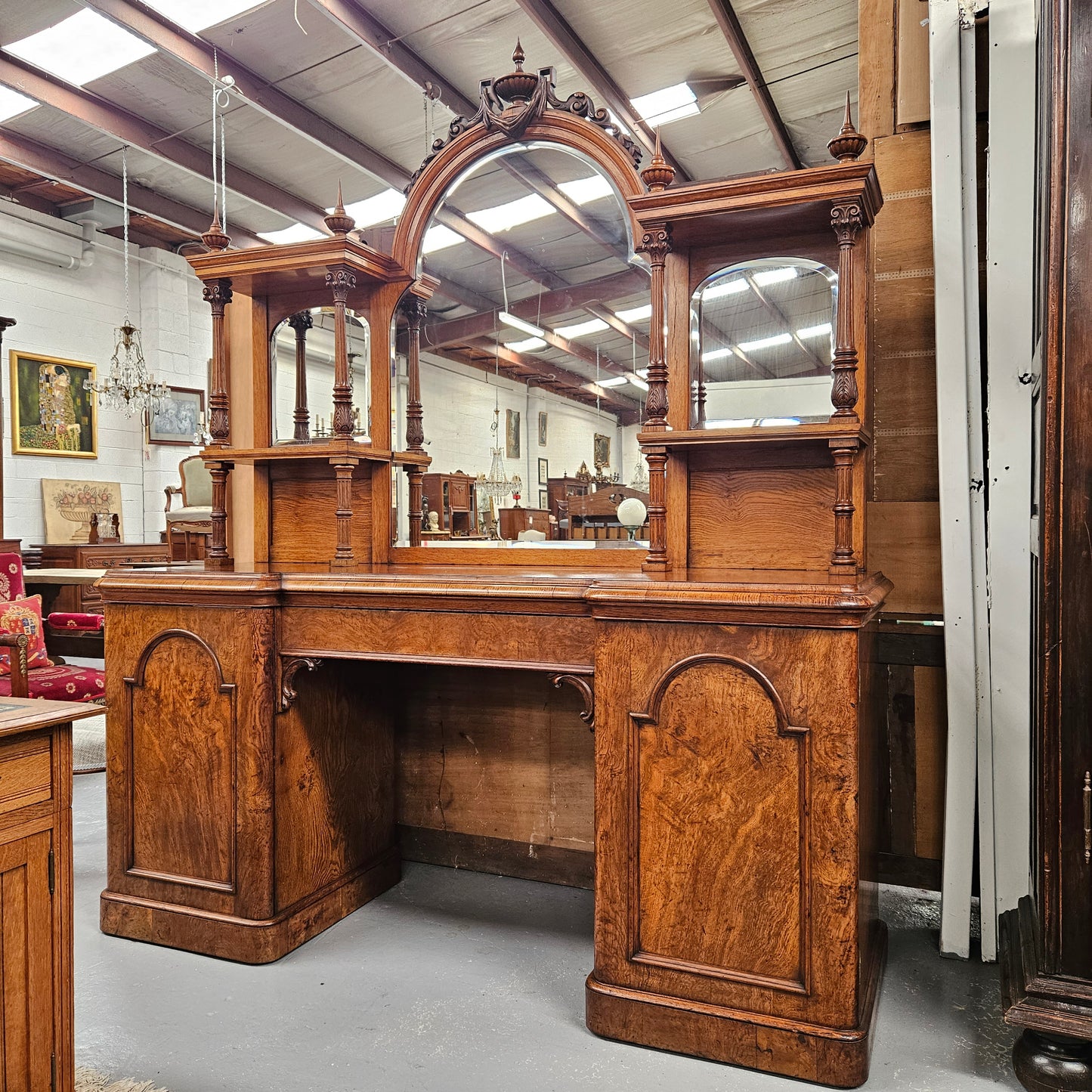 Stunning Pollard Oak Mid Victorian Sideboard of Pleasing Proportions