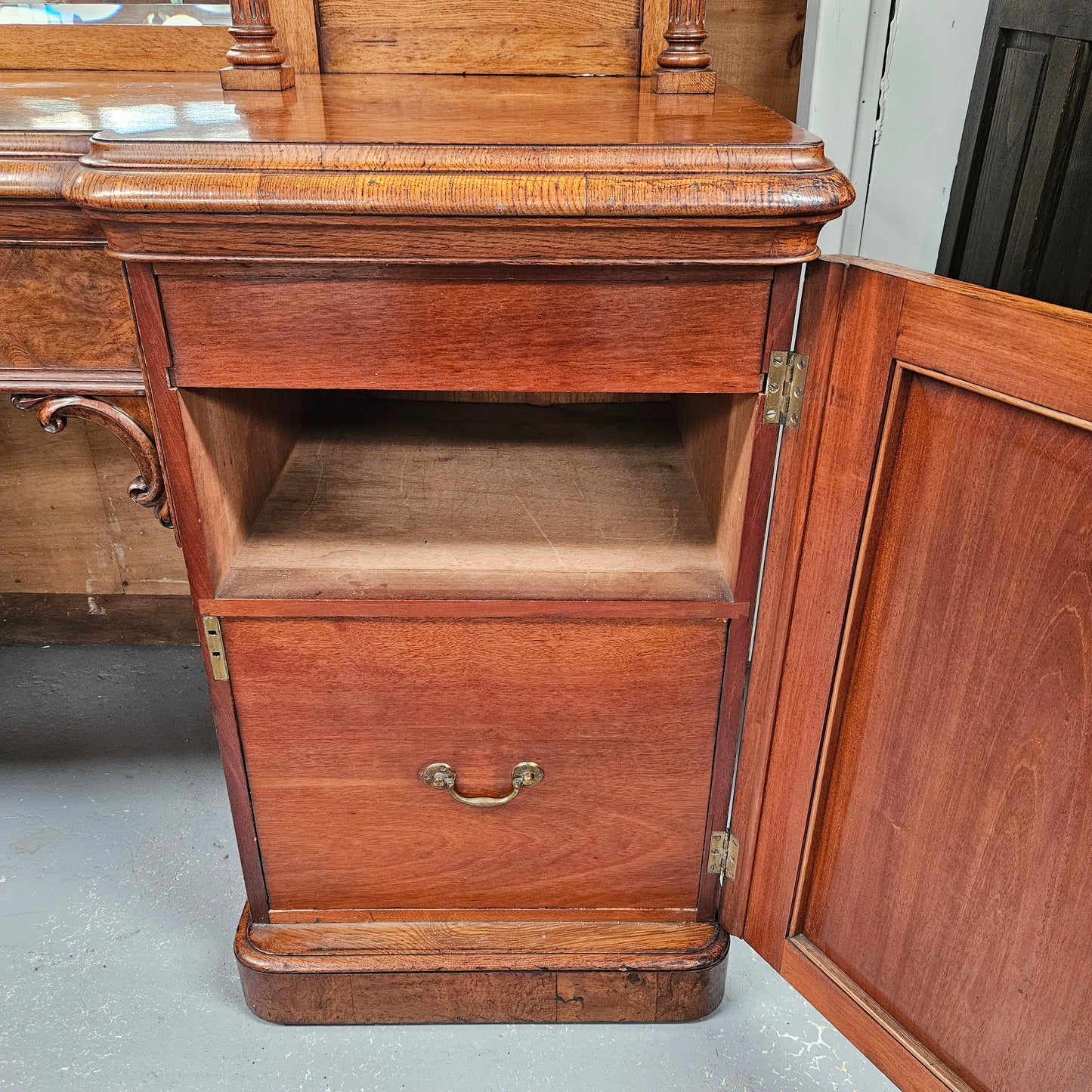 Stunning Pollard Oak Mid Victorian Sideboard of Pleasing Proportions