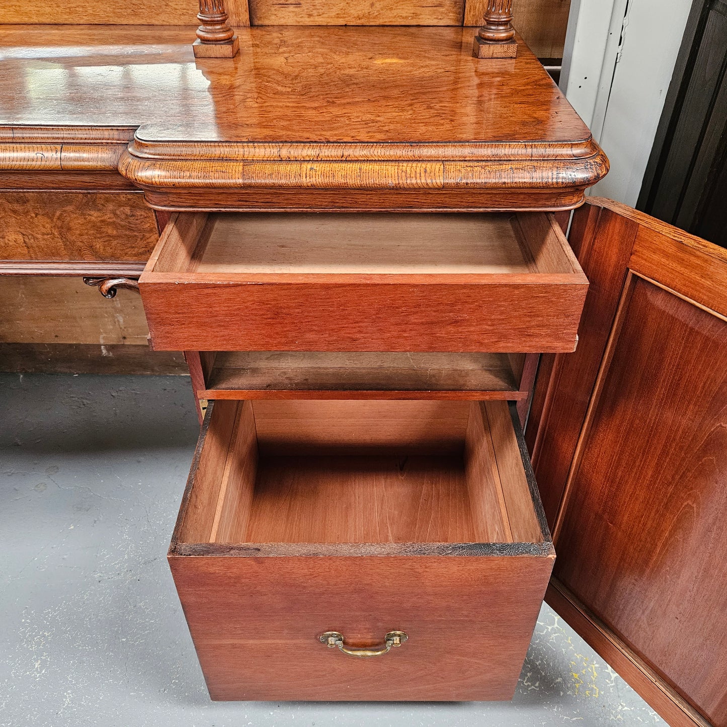 Stunning Pollard Oak Mid Victorian Sideboard of Pleasing Proportions