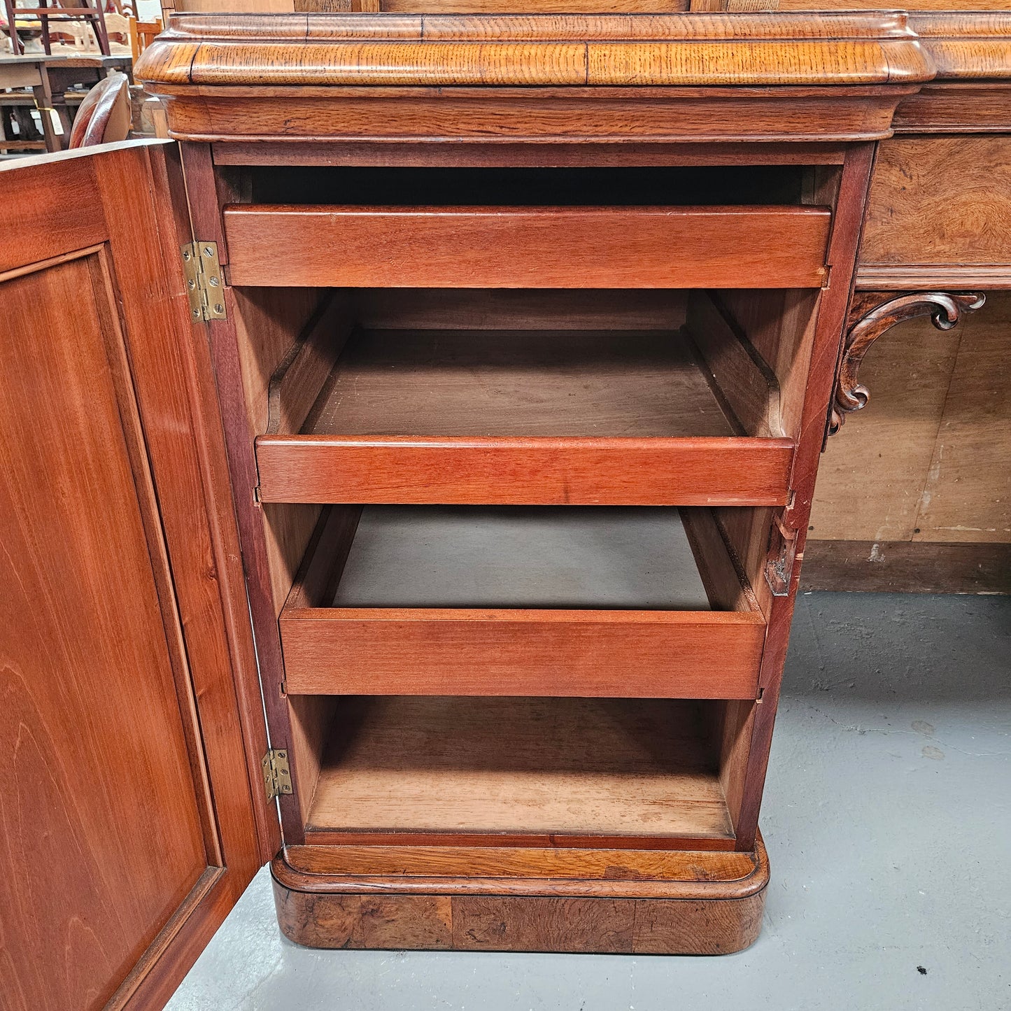 Stunning Pollard Oak Mid Victorian Sideboard of Pleasing Proportions