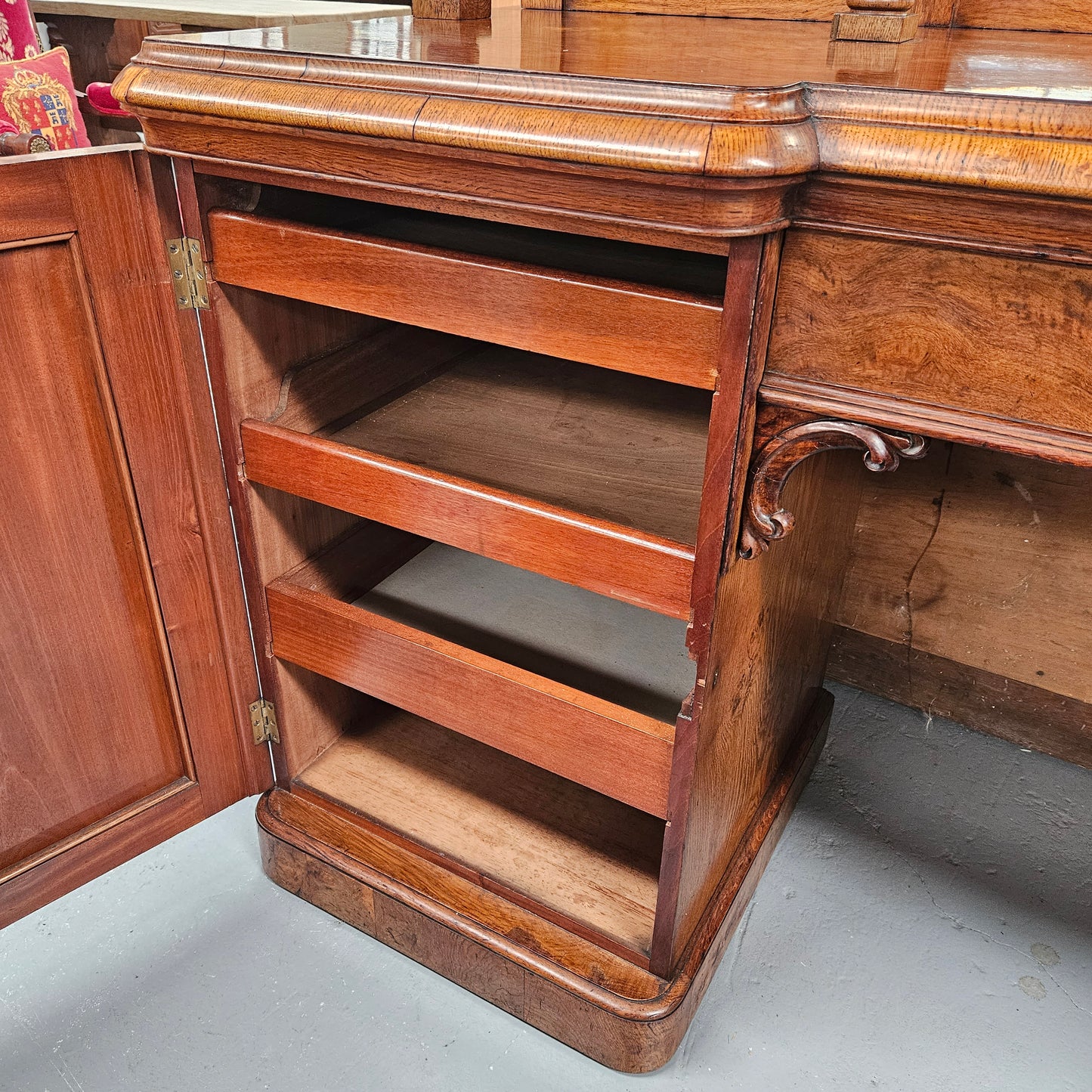 Stunning Pollard Oak Mid Victorian Sideboard of Pleasing Proportions