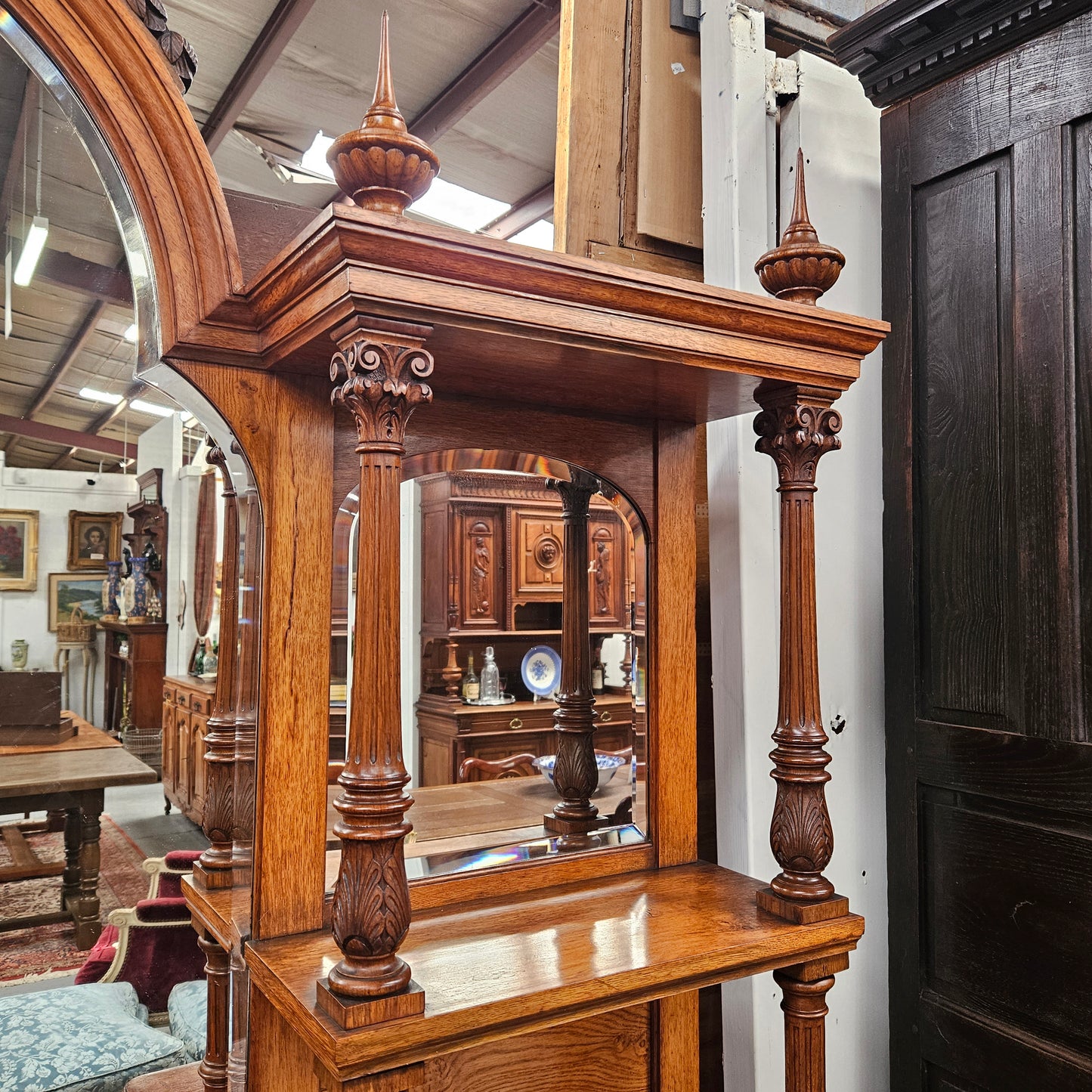 Stunning Pollard Oak Mid Victorian Sideboard of Pleasing Proportions