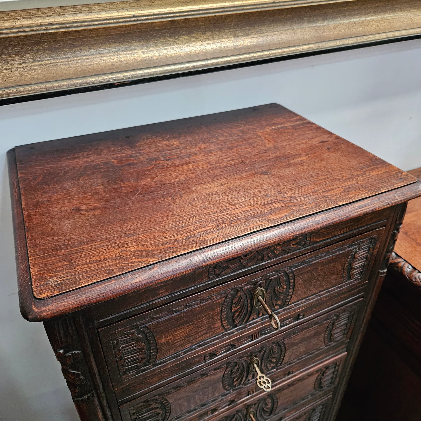 Breton French Oak Seven Drawer Semainier