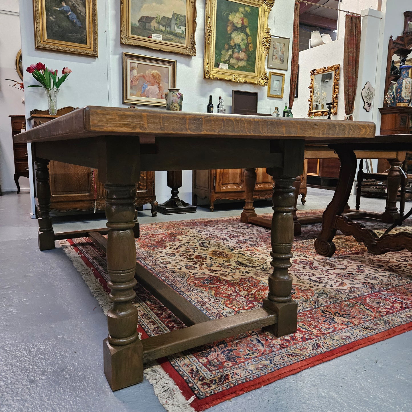 Rustic French Oak Farmhouse Table