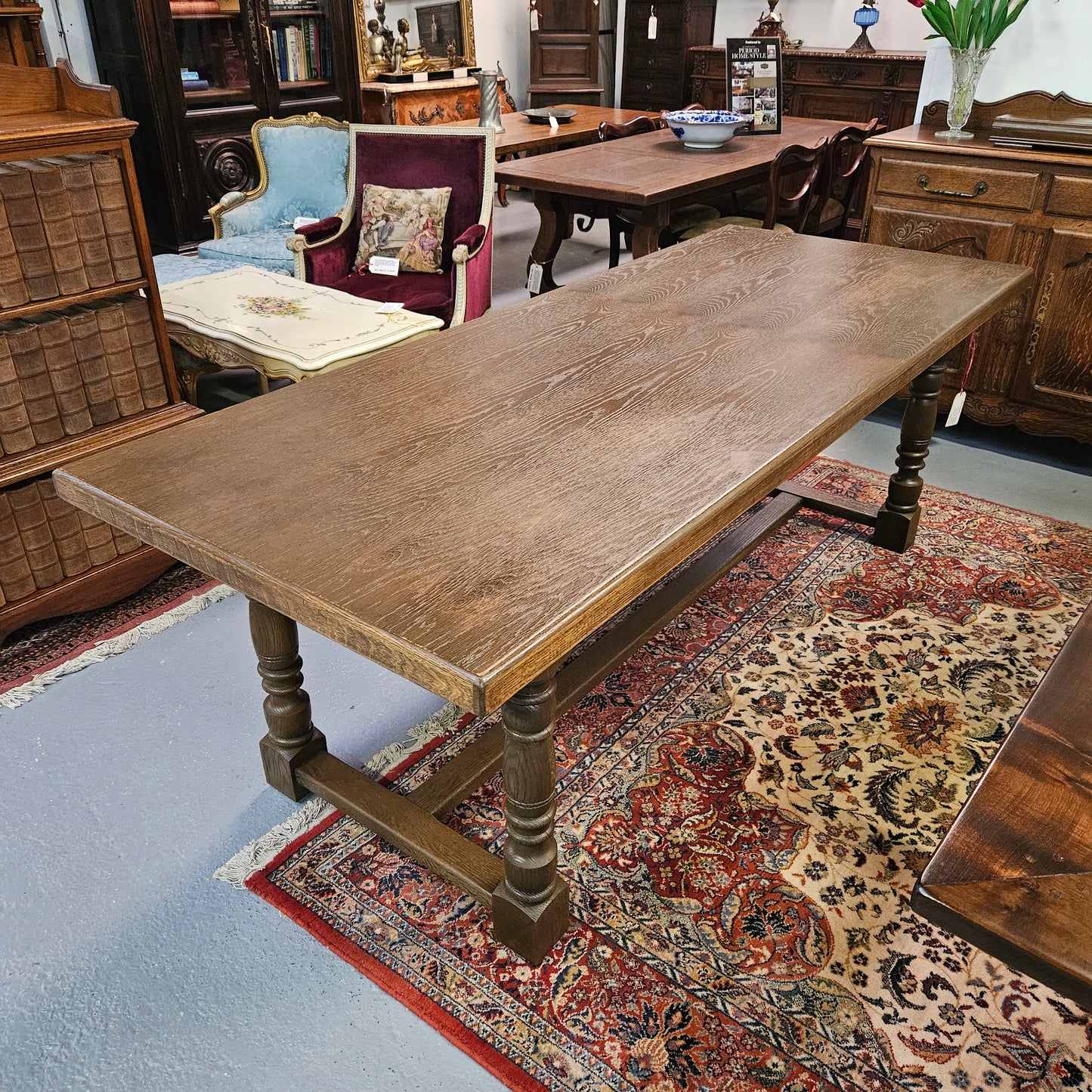 Rustic French Oak Farmhouse Table