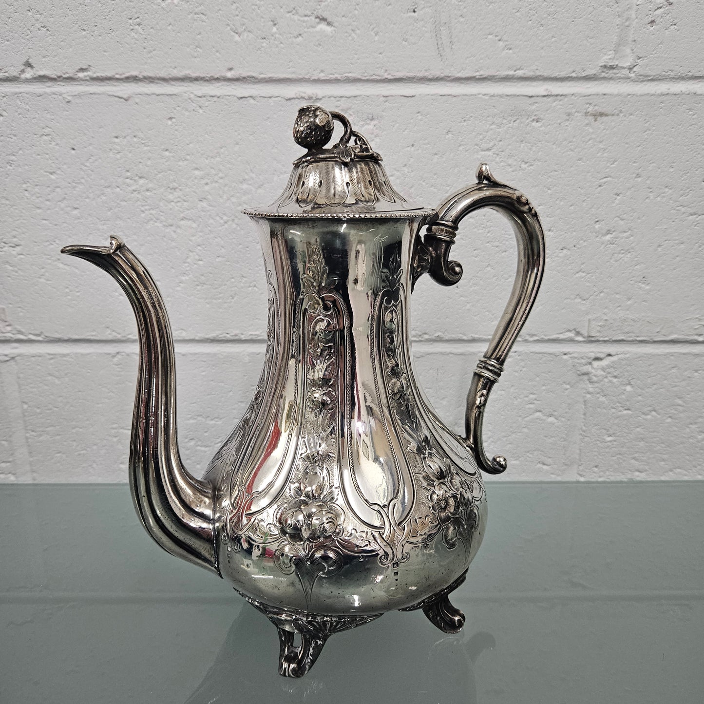 Victorian Silver EPBM Teapot