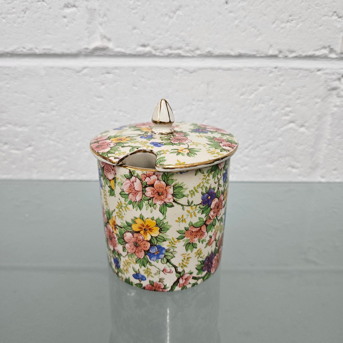 Empire Ware All Over Floral "Maytime" Honey Pot