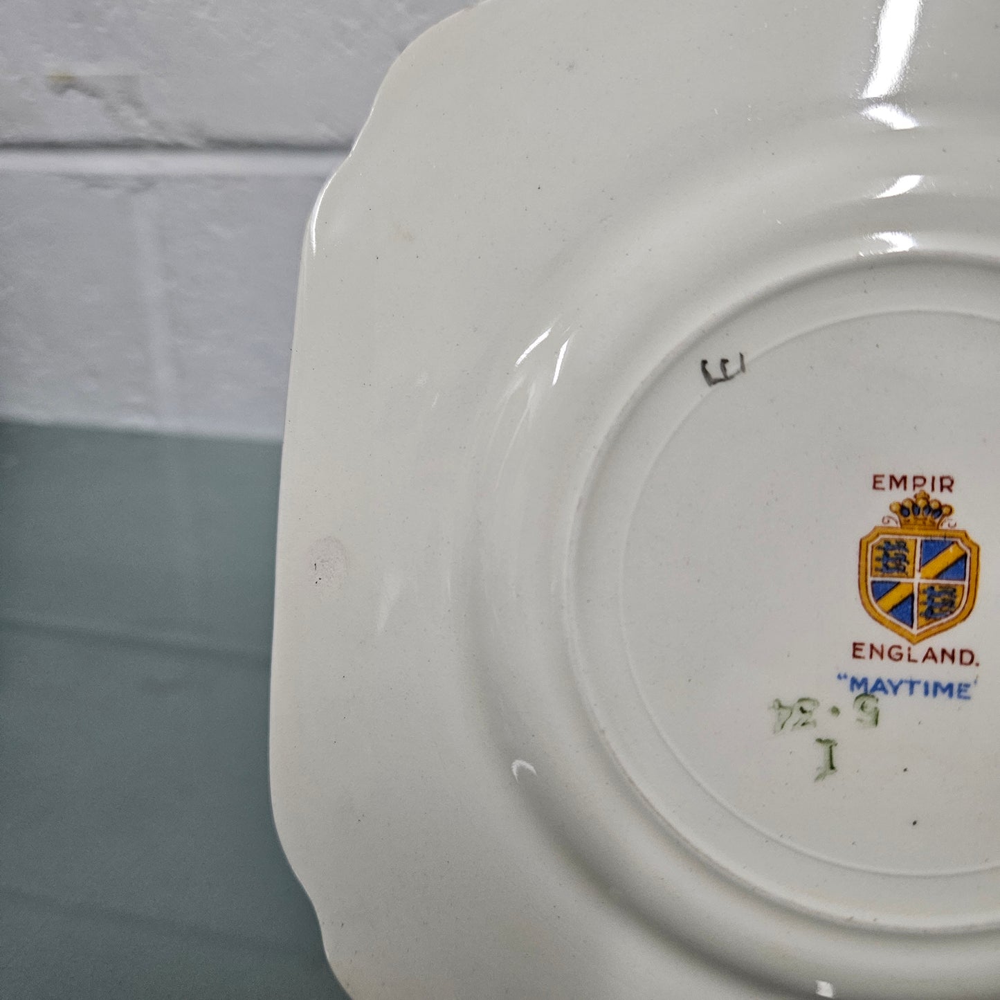 All Over Floral "Empire" Square Plate