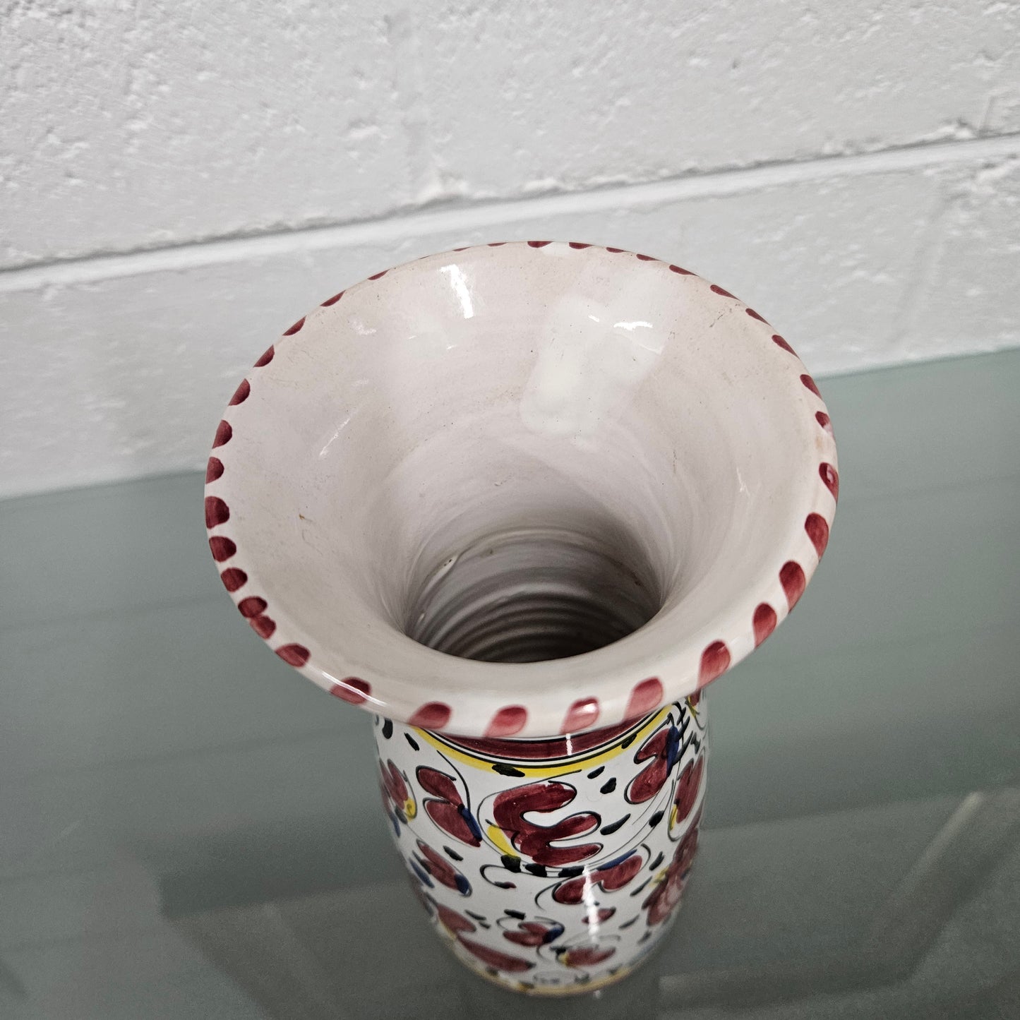 Deruta (Italian) Hand Painted Vase