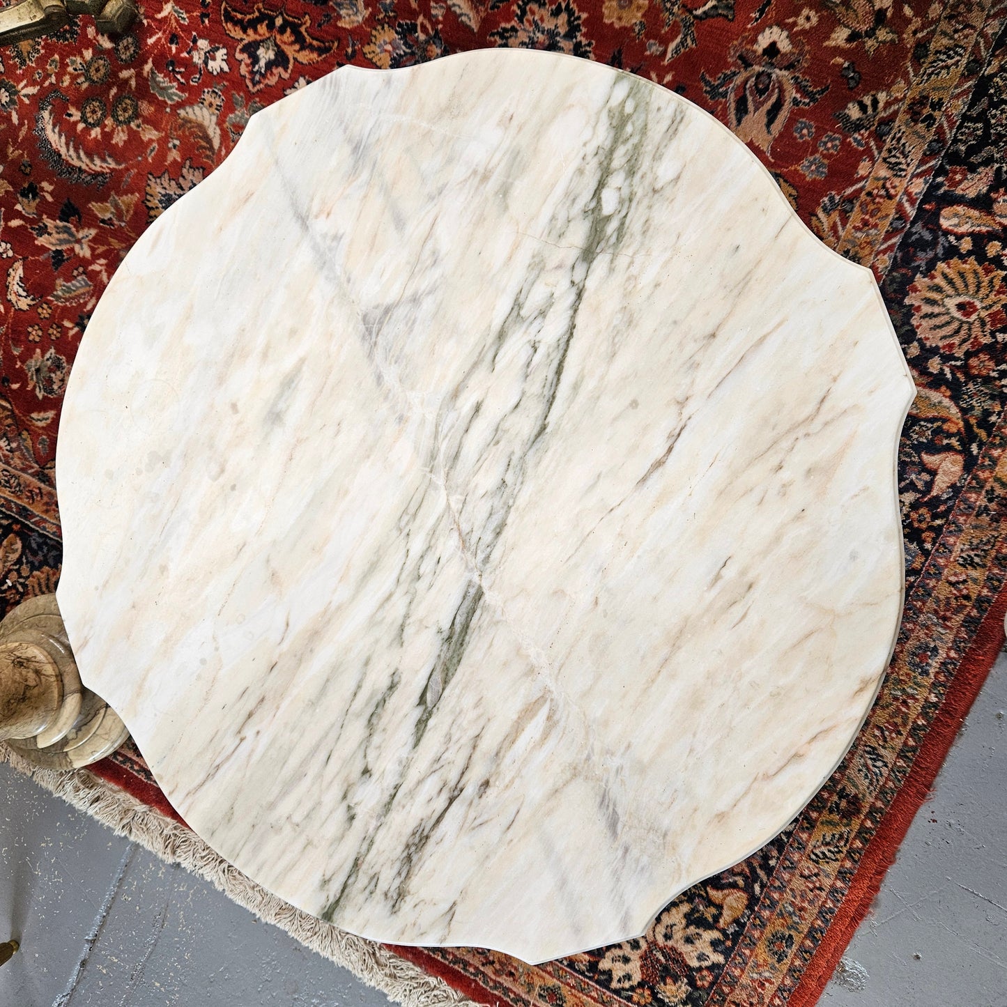 Louis XVth Style Coffee Table with Marble Top