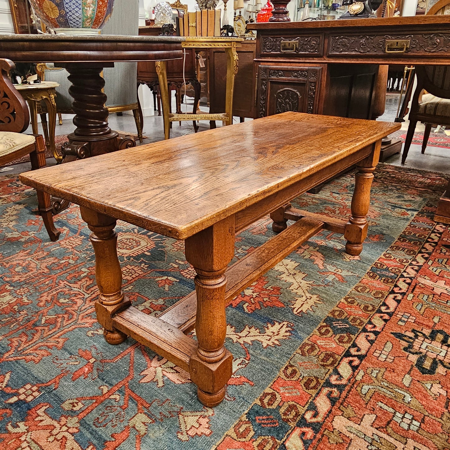 French Oak Coffee Table Of Small Proportions