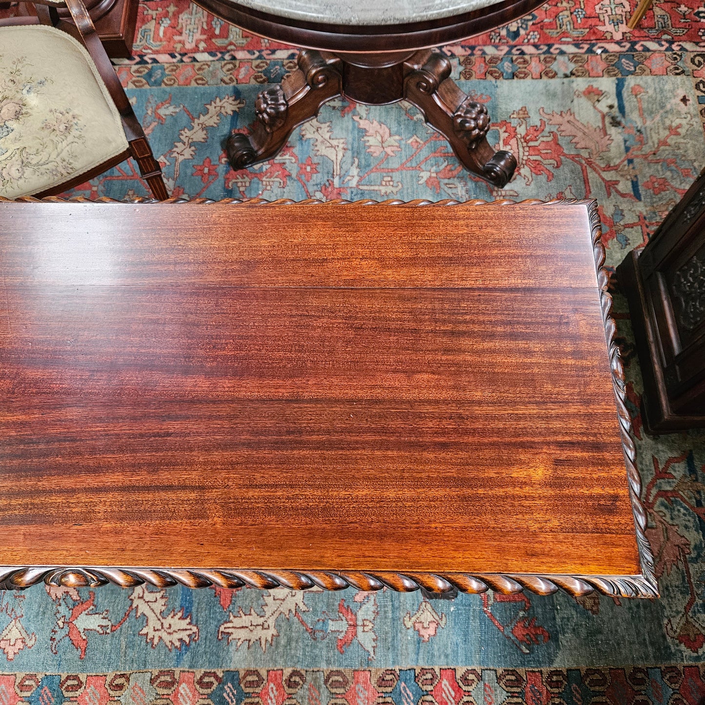 Renaissance Style Mahogany Center Table