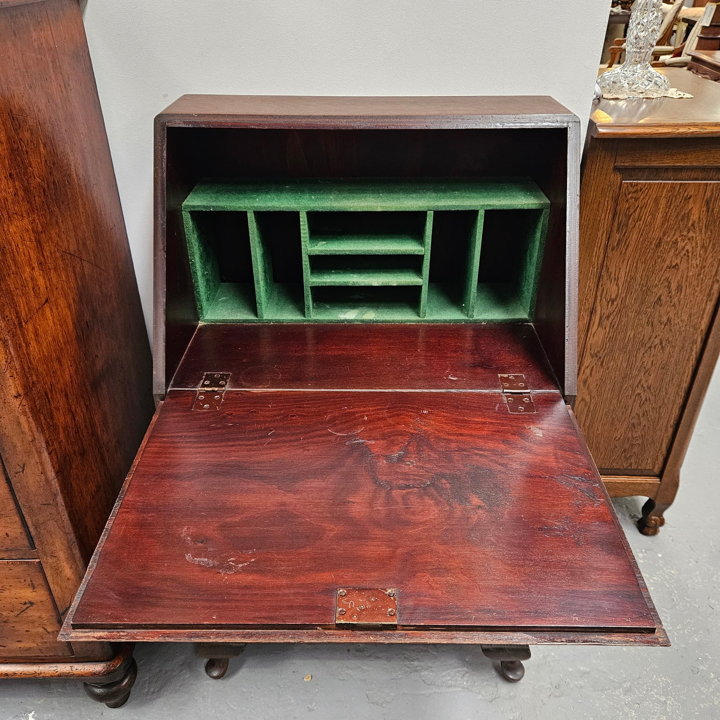 Unique English Mahogany Secretaire
