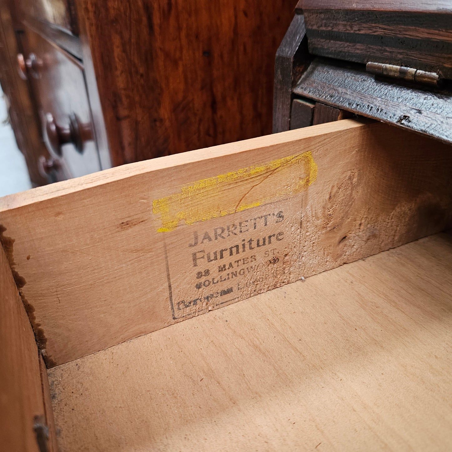 Unique English Mahogany Secretaire