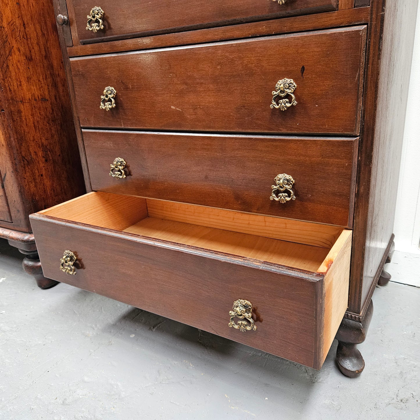 Unique English Mahogany Secretaire