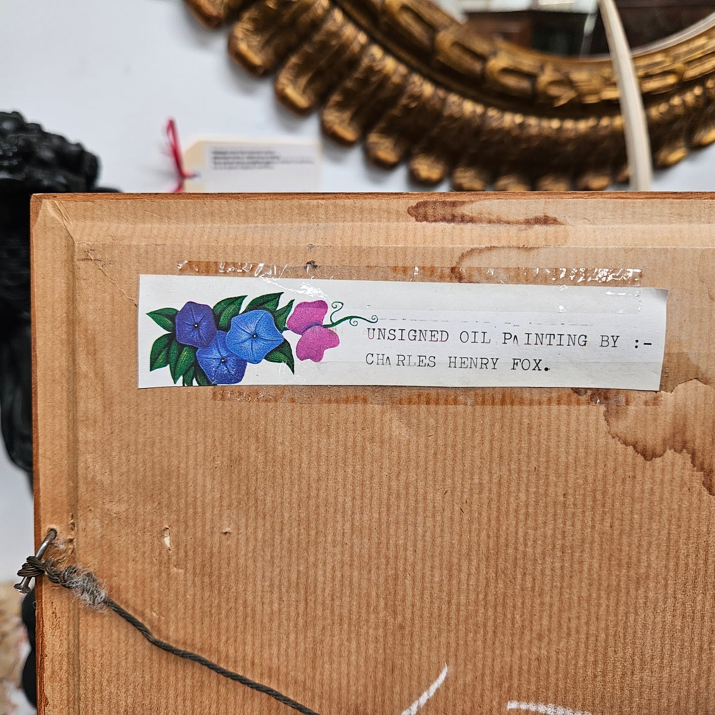 Charles Henry Fox Unsigned Oil On Board Painting