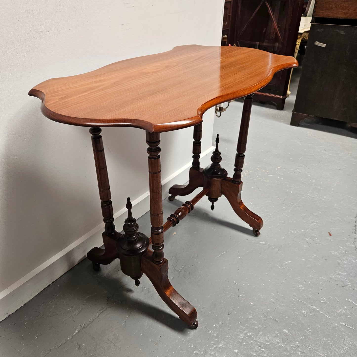 Edwardian Walnut Style Side Table