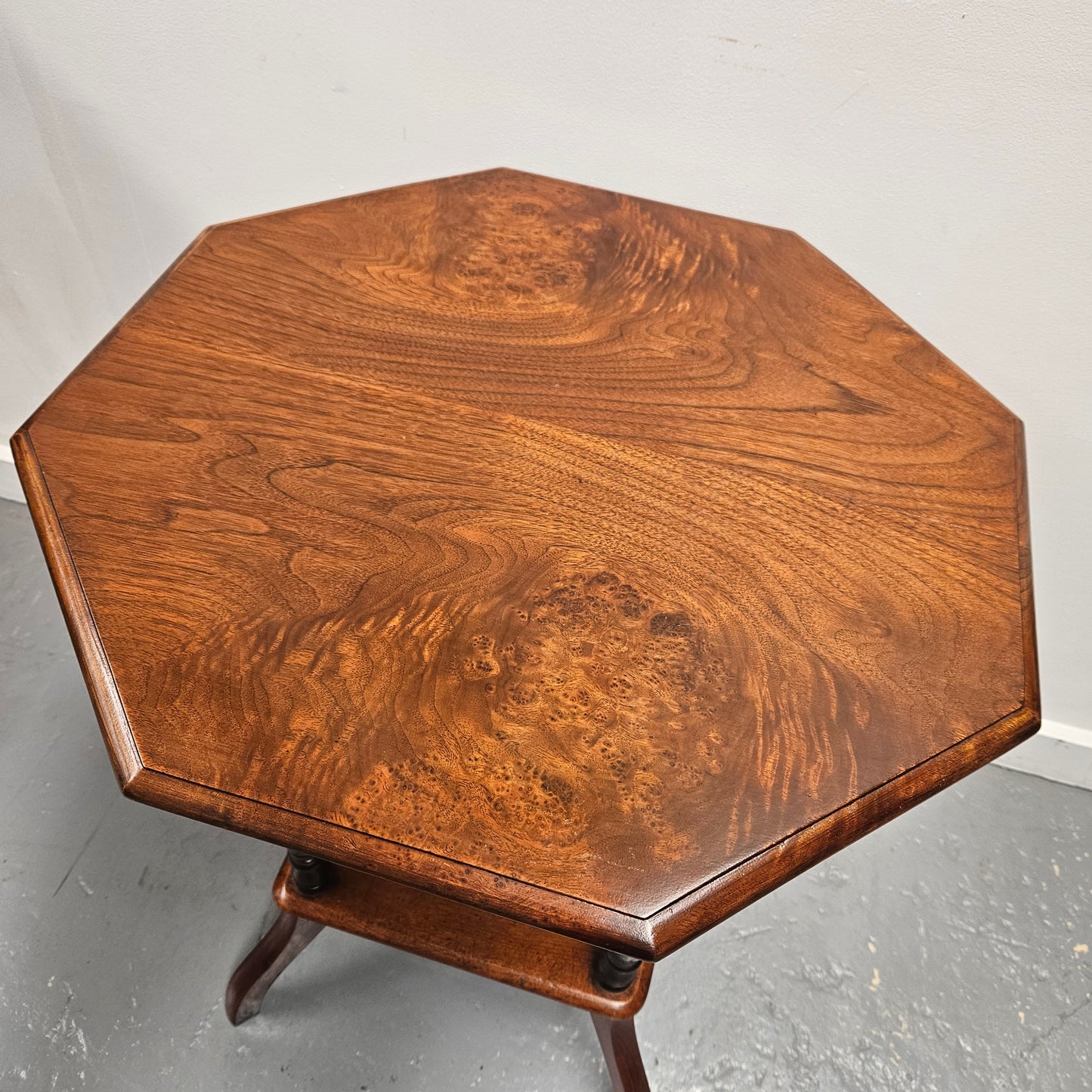 Edwardian Figured Walnut Side Table