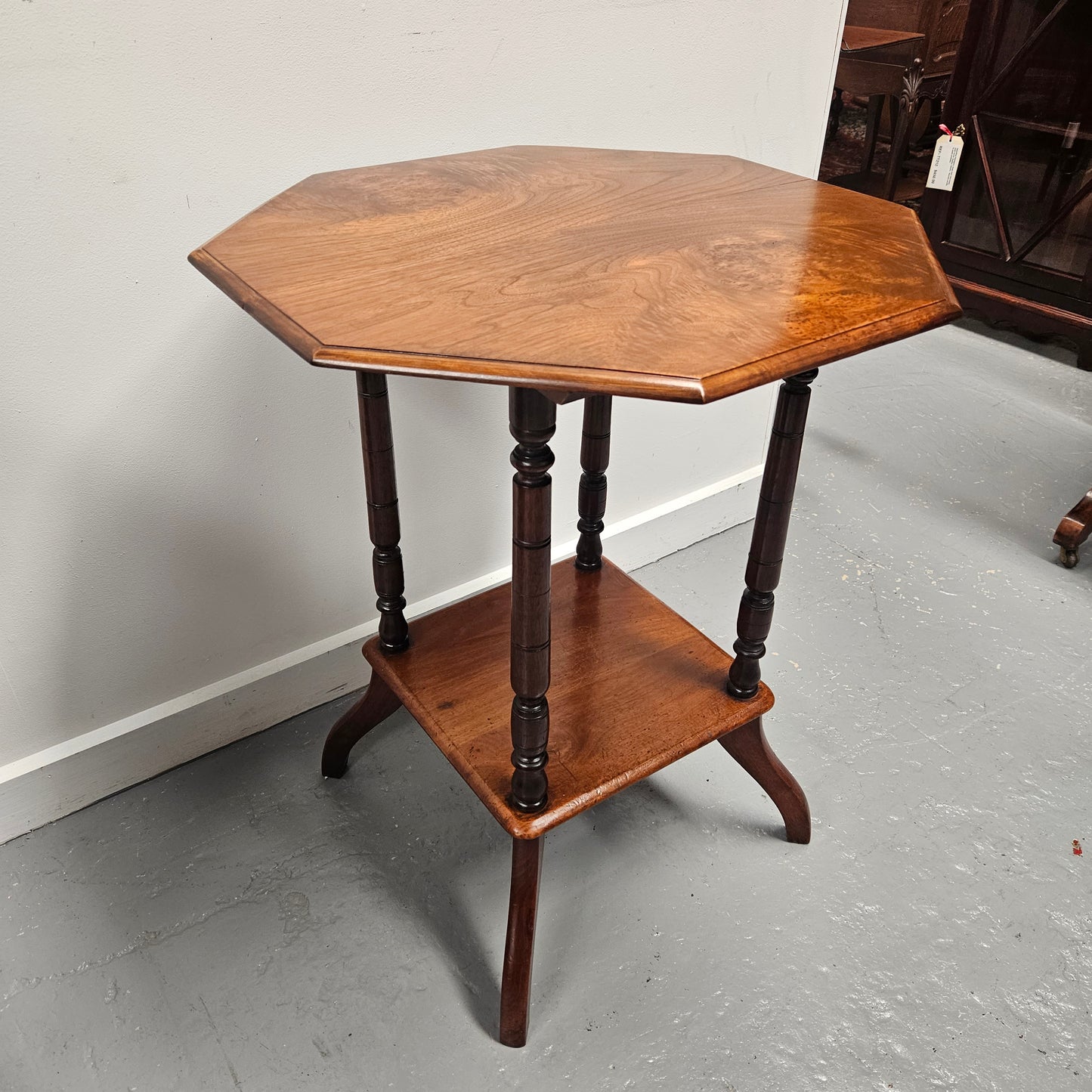Edwardian Figured Walnut Side Table
