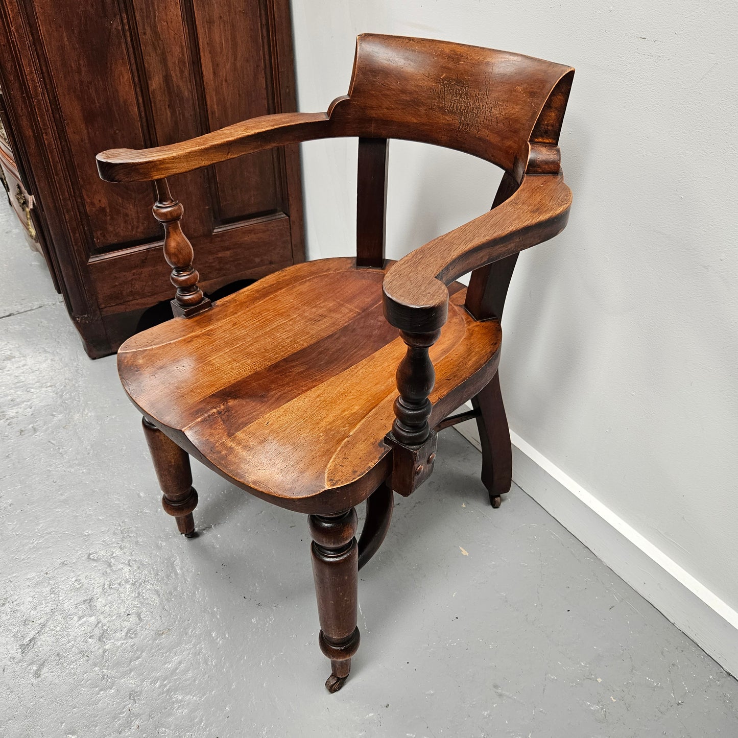 Mahogany Desk/Arm Chair
