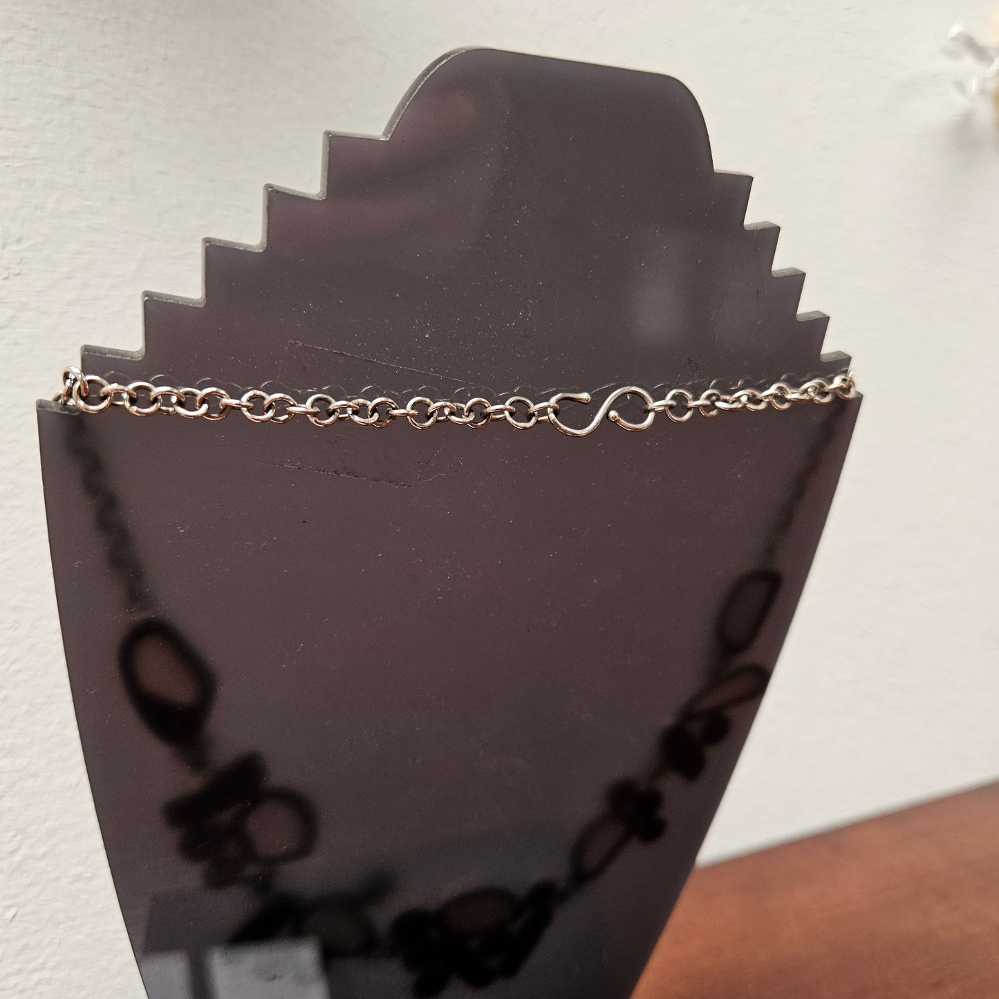 Rose Quartz, Pearl Necklace in Sterling Silver