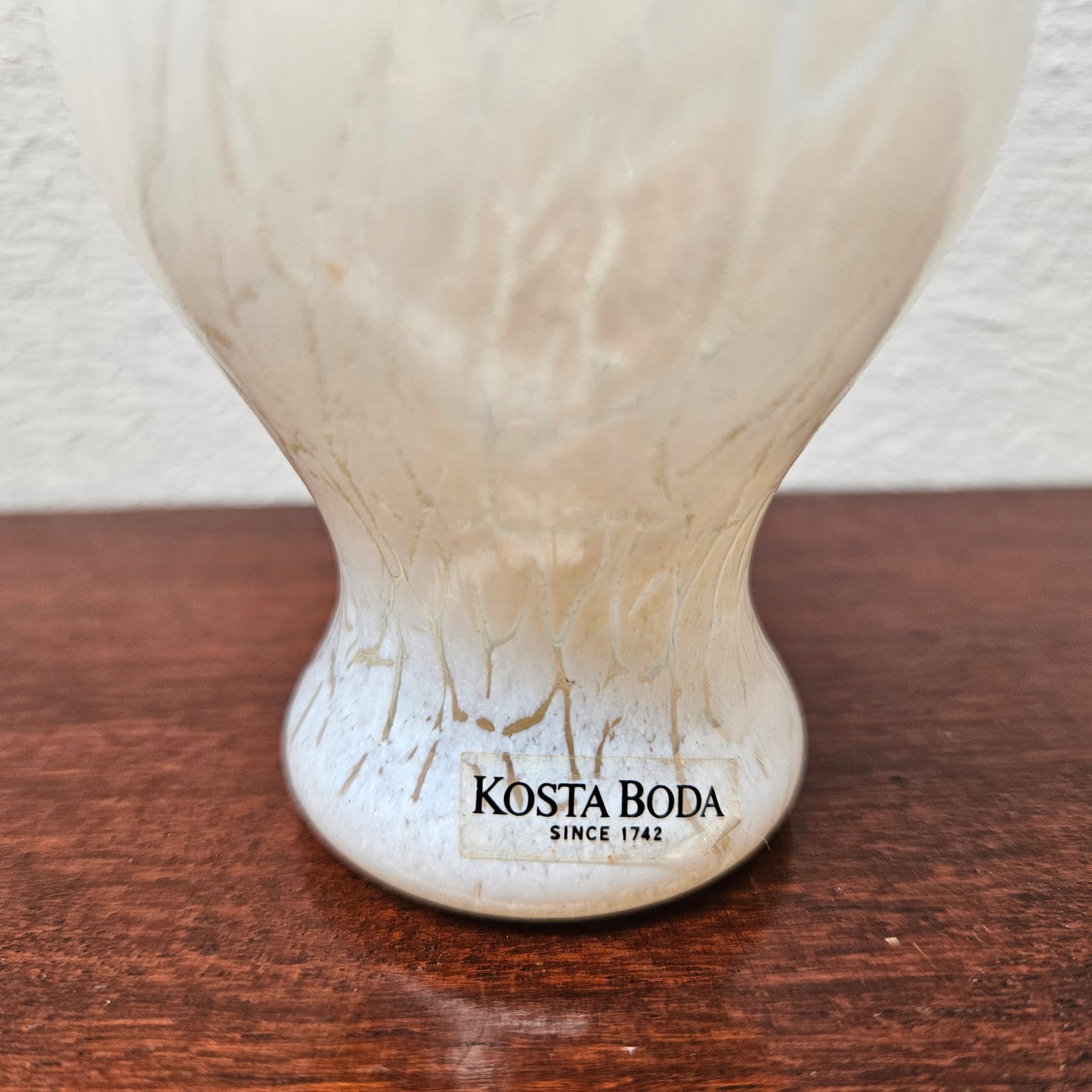 Kosta Boda Vase with crackle glaze