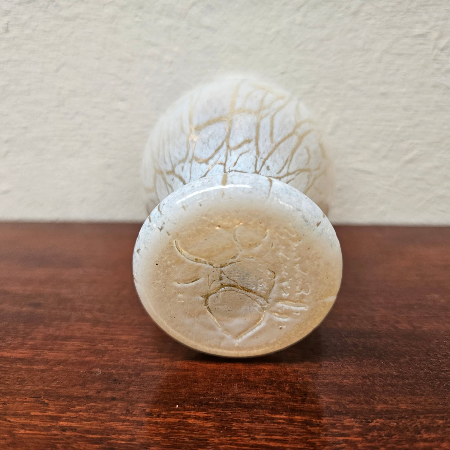 Kosta Boda Vase with crackle glaze