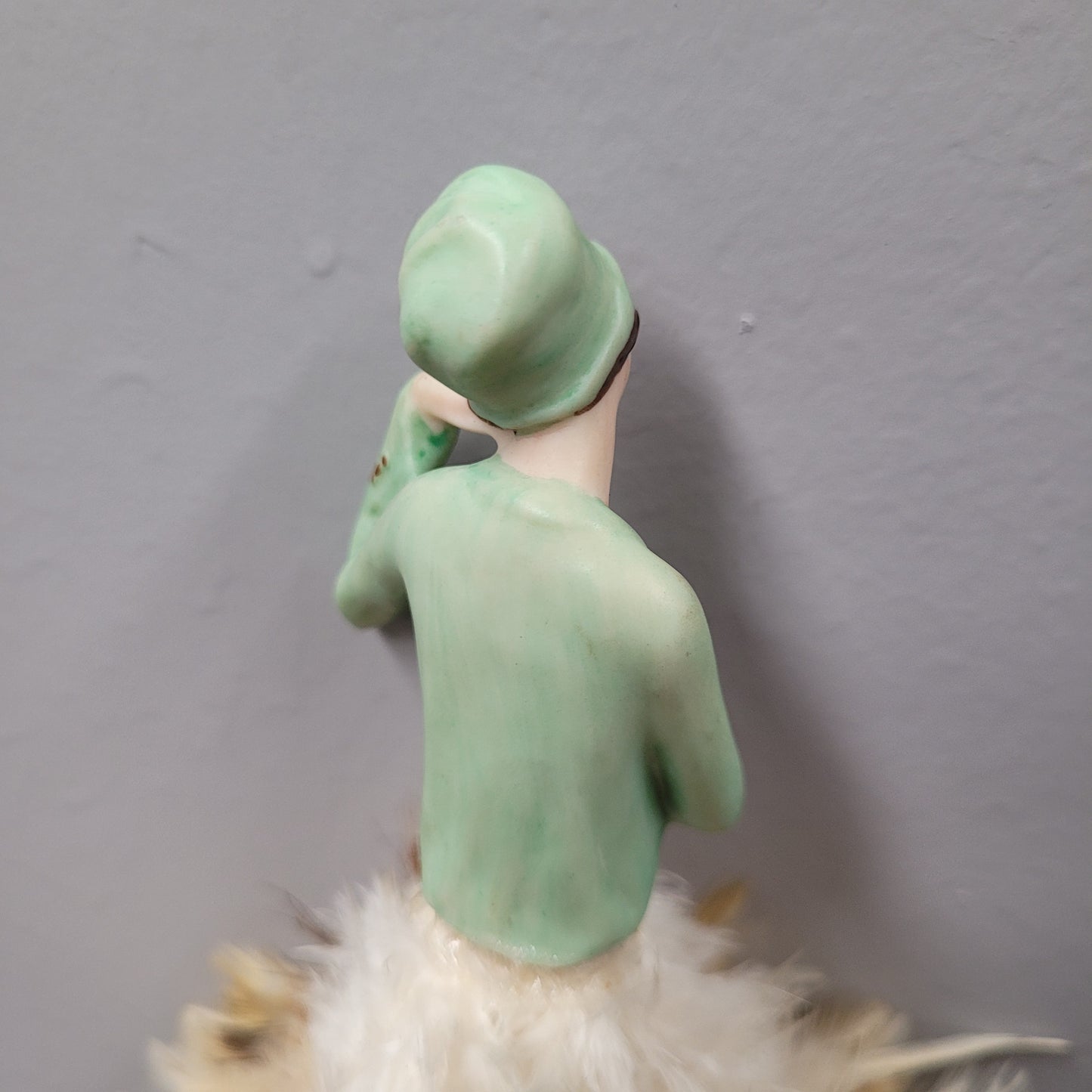 Vintage Half Doll Feather Duster