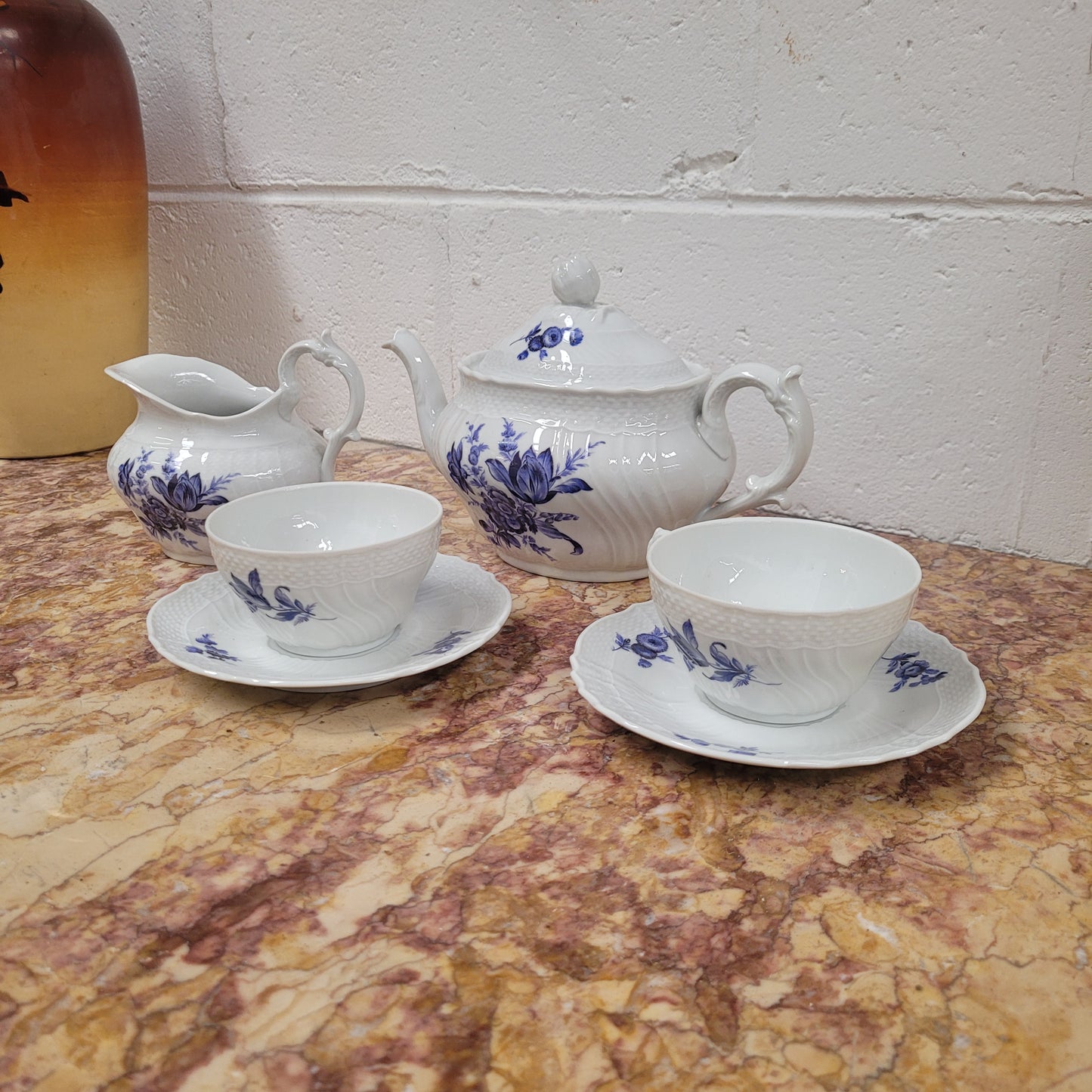 Vintage Ginori Tea Set for Two People