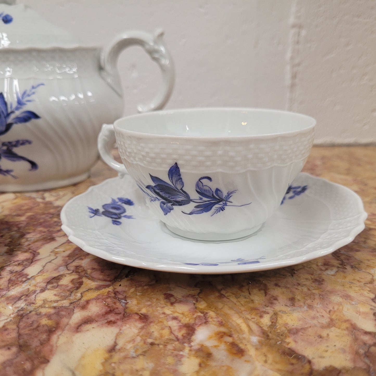 Vintage Ginori Tea Set for Two People
