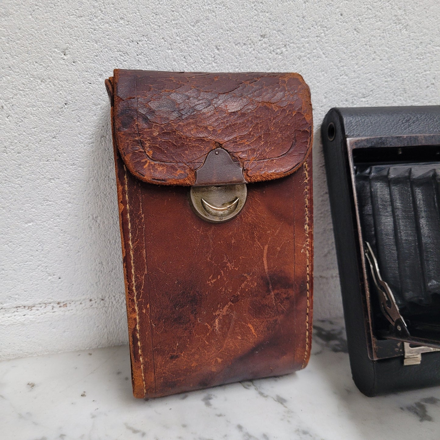 Kodak No 2 Folding Autographic Camera With Leather Case