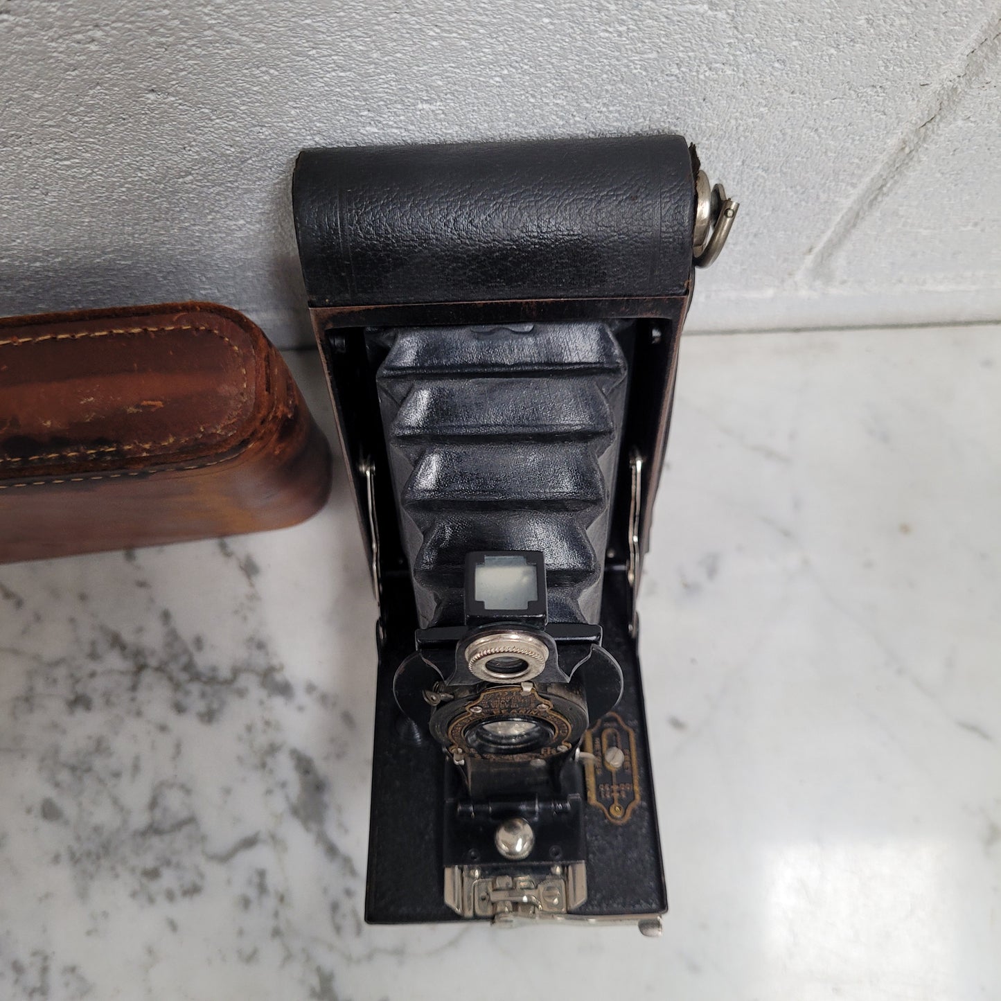 Kodak No 2 Folding Autographic Camera With Leather Case