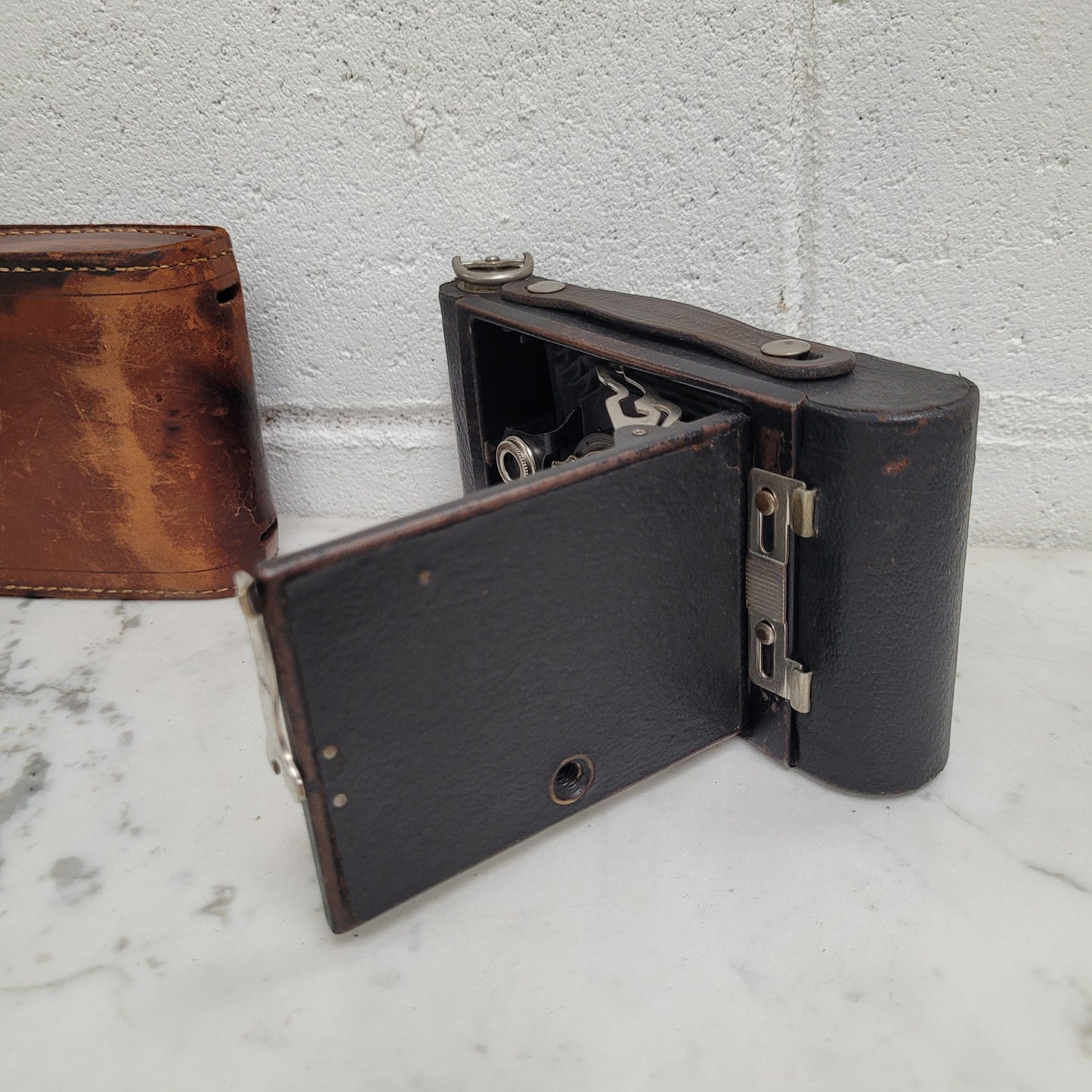 Kodak No 2 Folding Autographic Camera With Leather Case