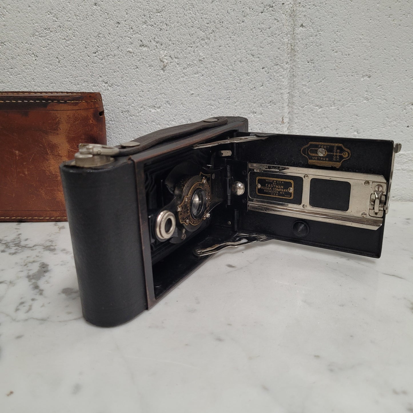 Kodak No 2 Folding Autographic Camera With Leather Case