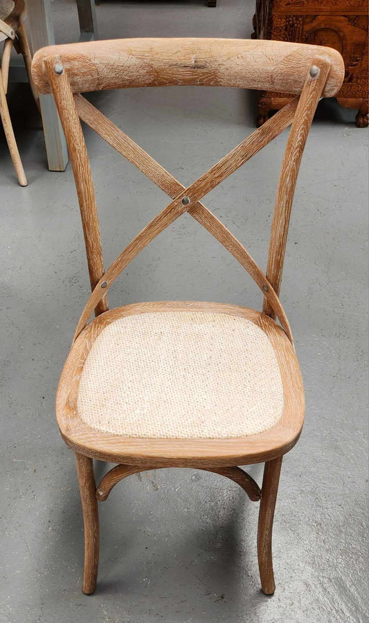 Oak White Washed Cottage Style Chairs