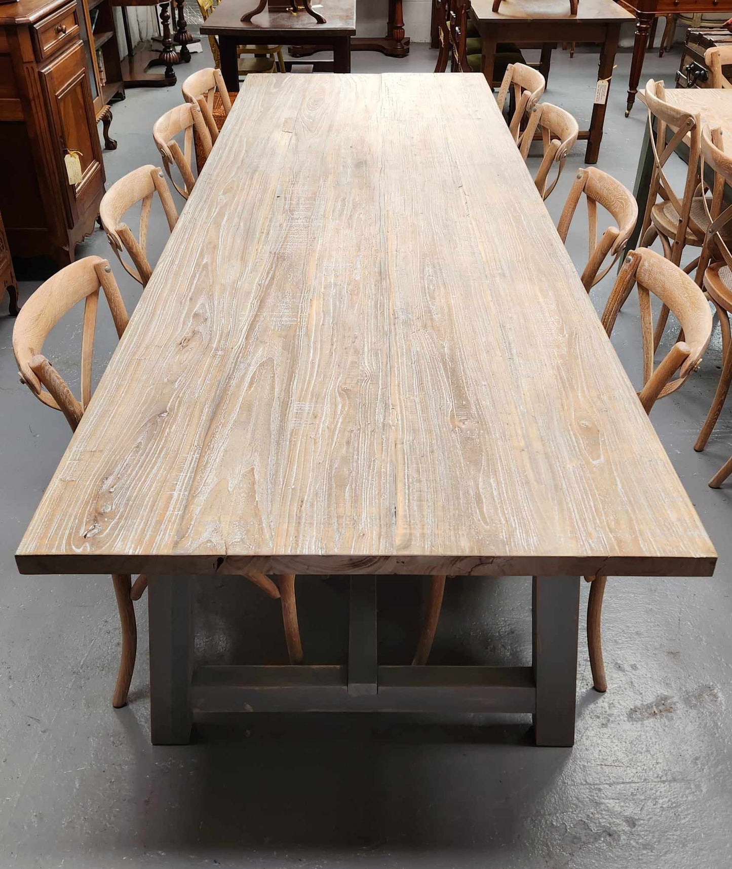 3m Farmhouse Style Reclaimed Elm Dining Table