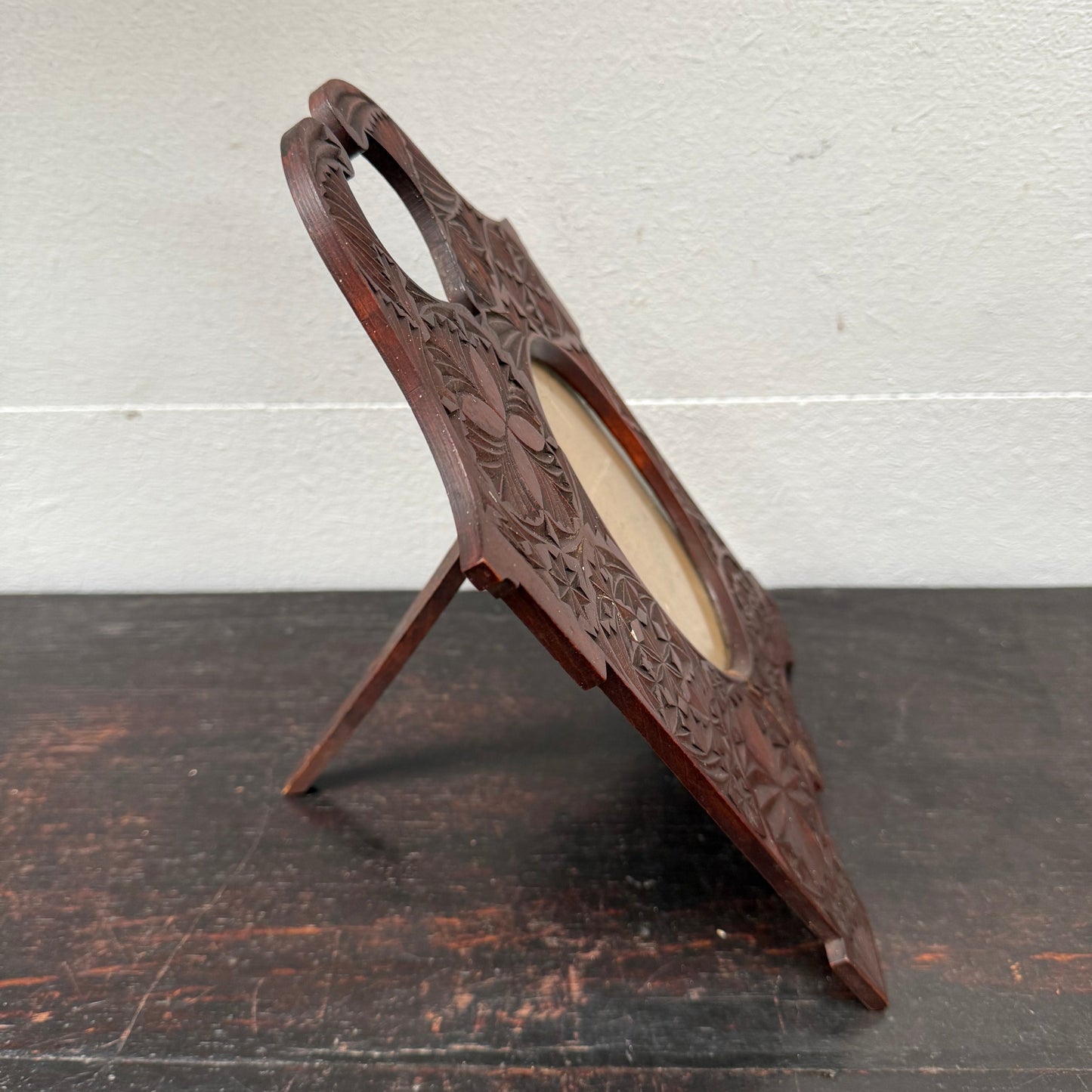 Antique Chip Carved Picture Frame