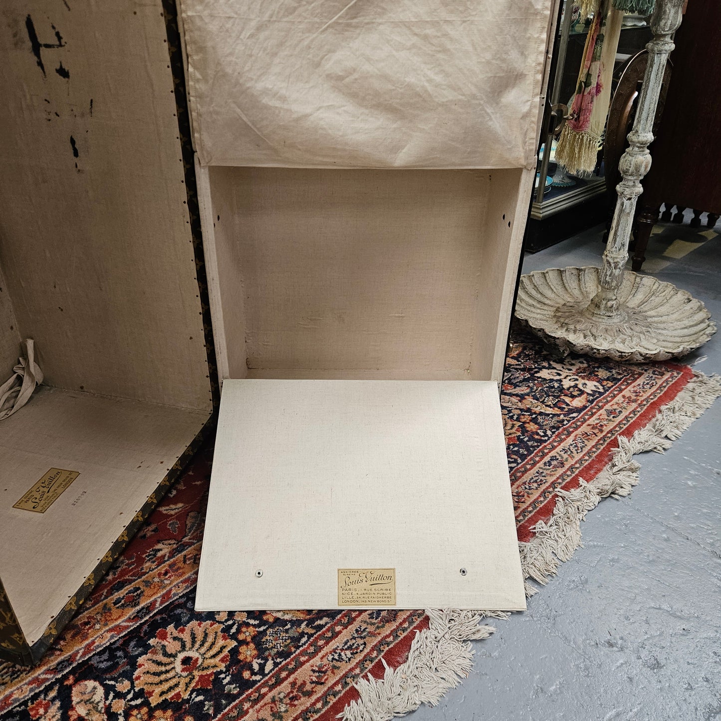 Antique Louis Vuitton Special Order Wardrobe/Steamer Trunk